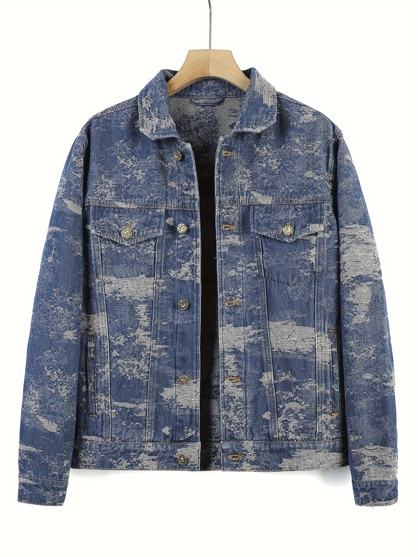 Jacquard denim jacket