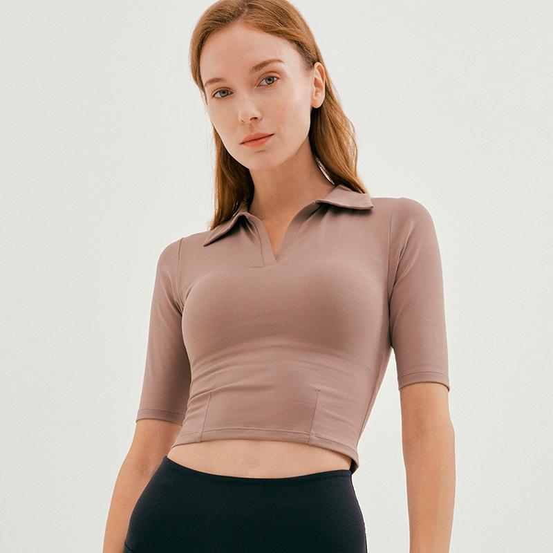 V-Neck Cropped Yoga Top