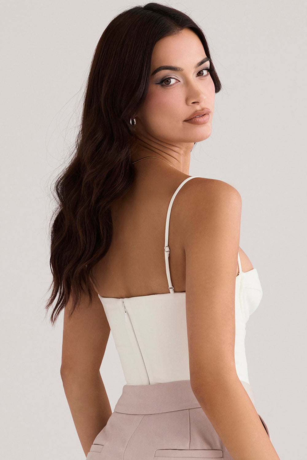 Ivory colored bodysuit with underwire