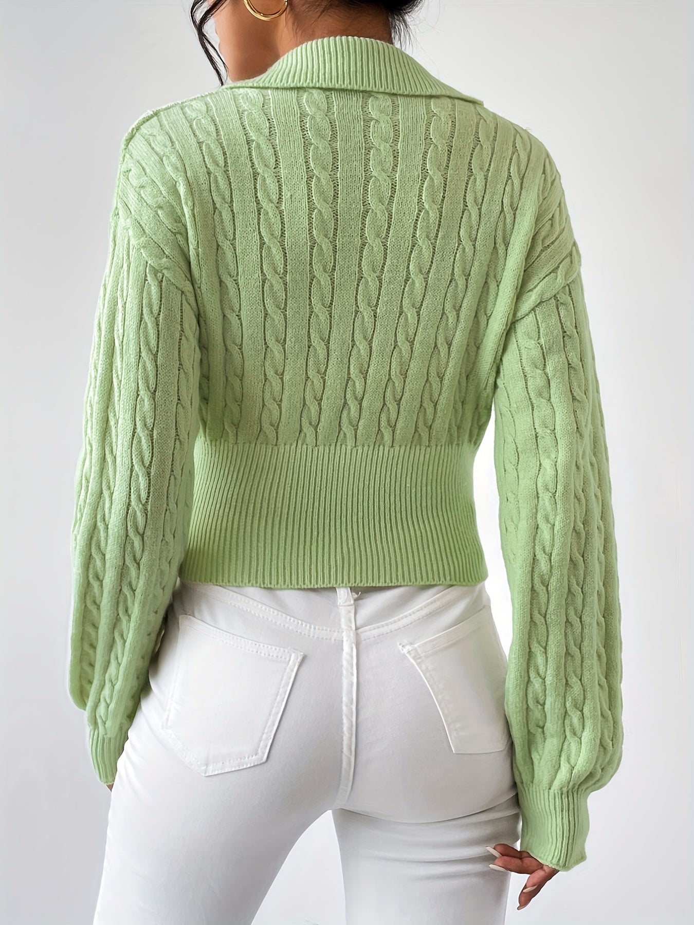 Twisted knit top for women