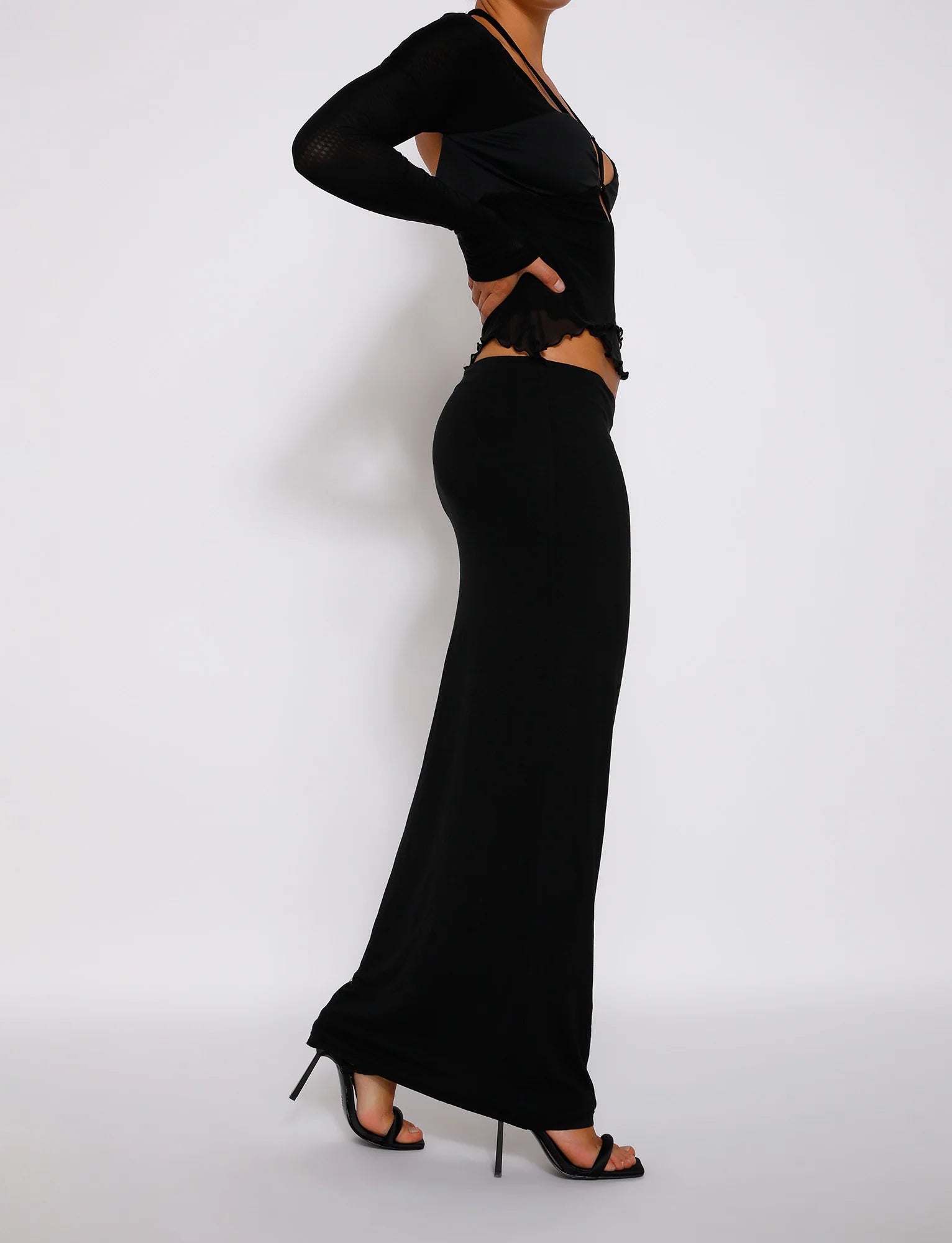 Classic Bodycon Silhouette Maxi Skirt