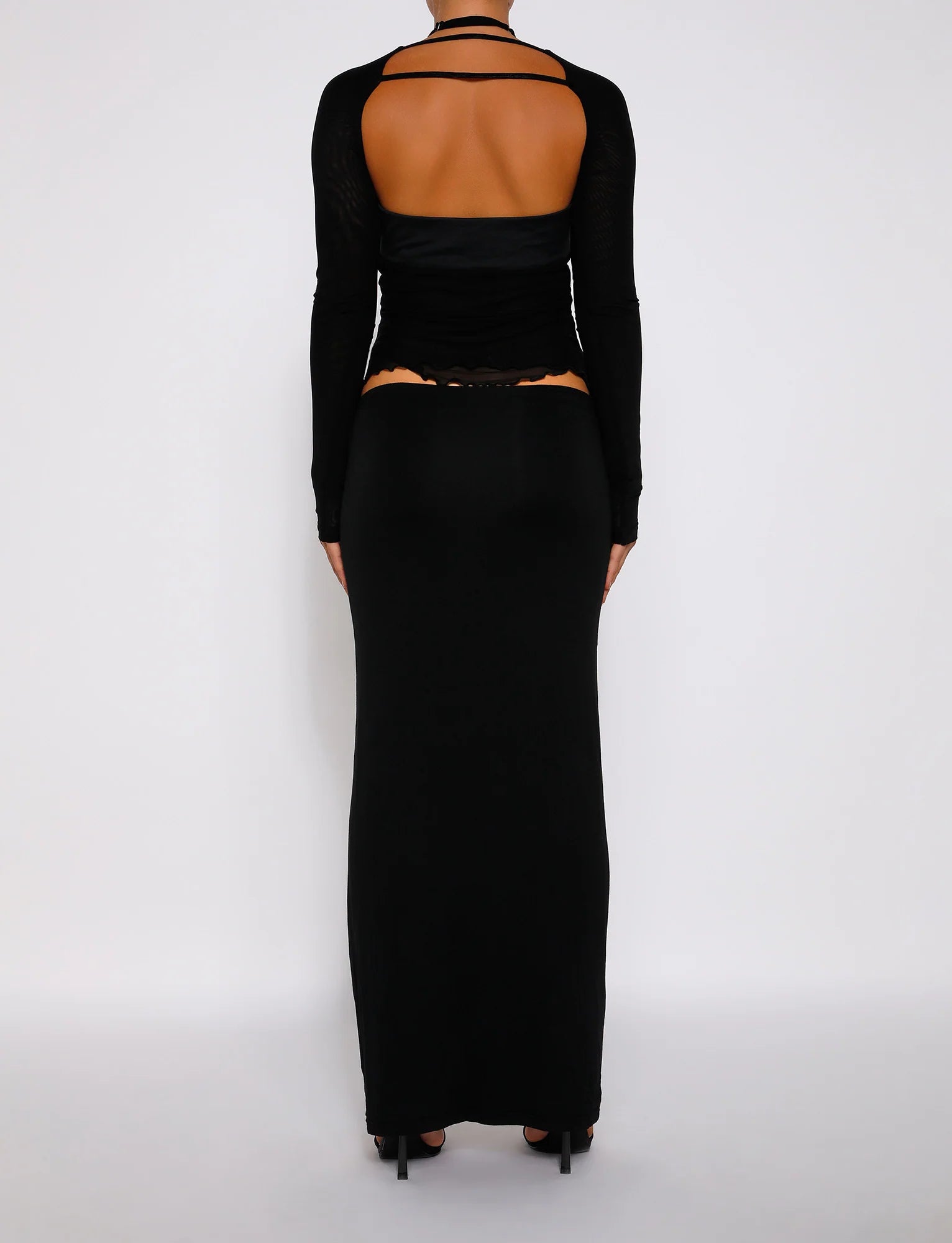 Classic Bodycon Silhouette Maxi Skirt