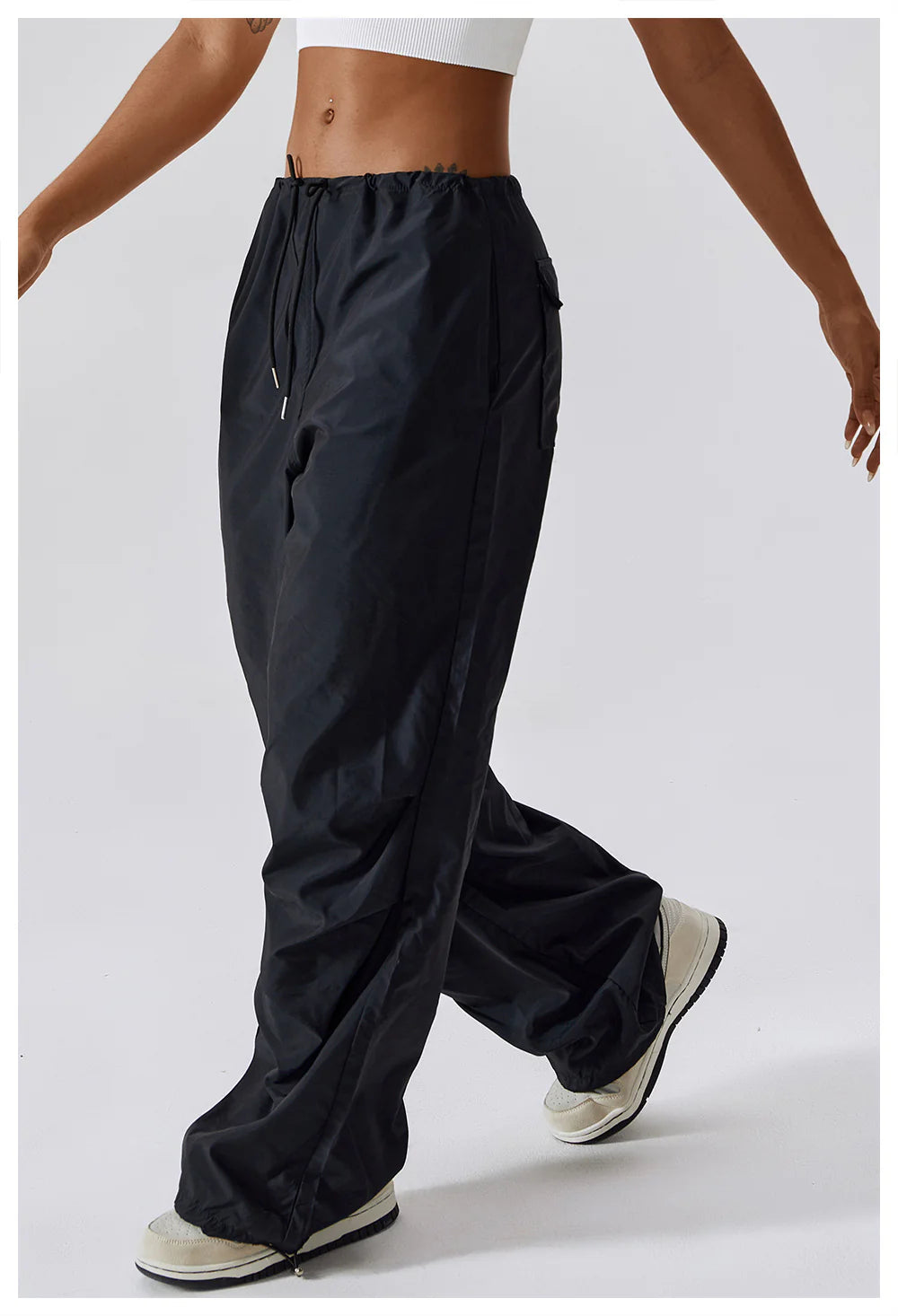 High Waist Parachute Pants