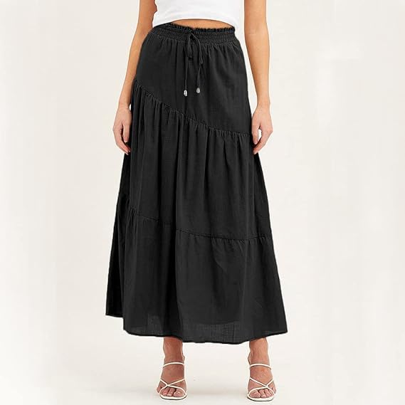 Maxi Skirt With Elastic Band