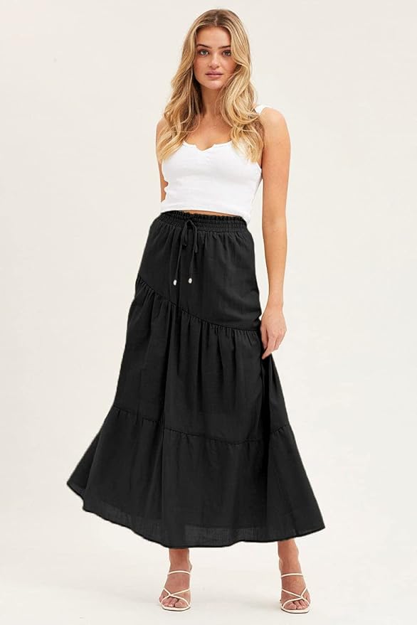 Maxi Skirt With Elastic Band