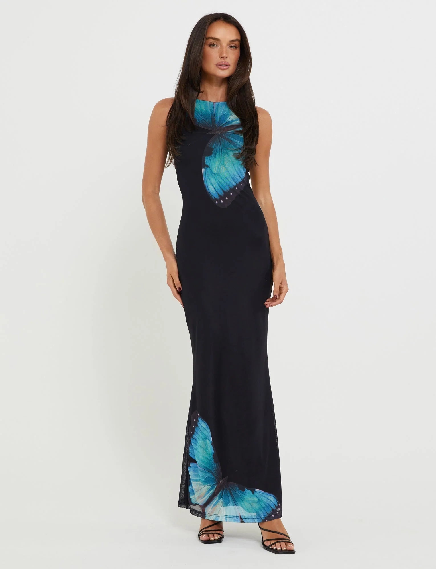 Back Lace Up Maxi Dress