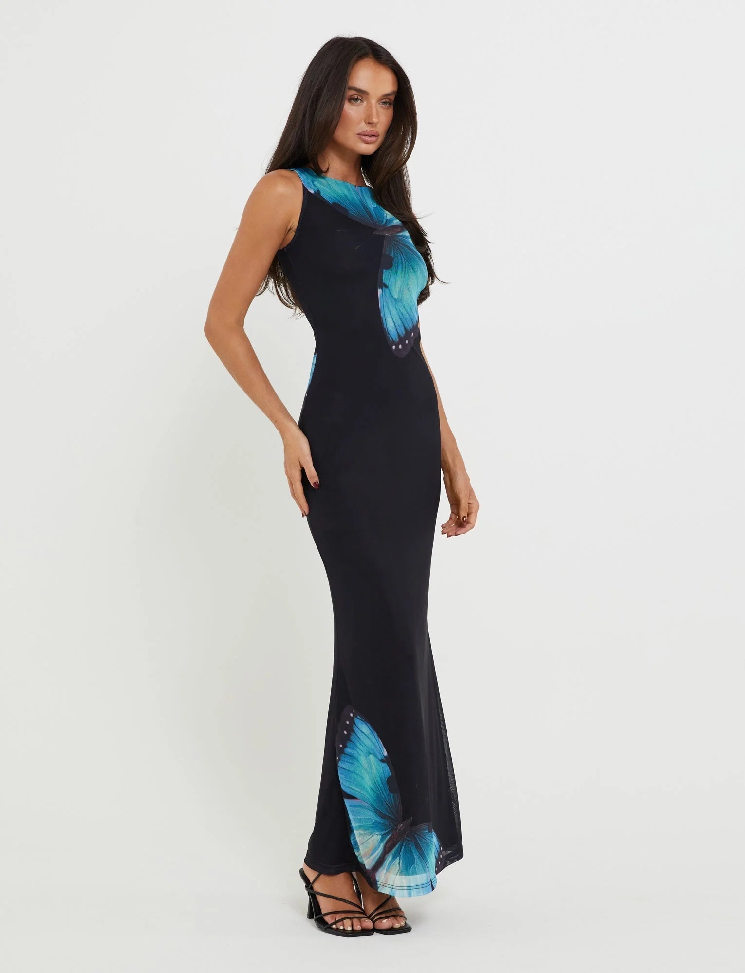 Back Lace Up Maxi Dress