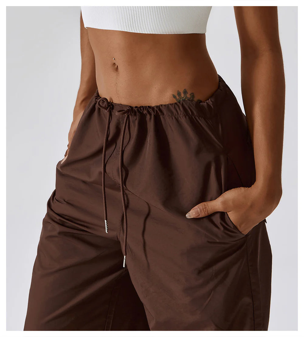 High Waist Parachute Pants