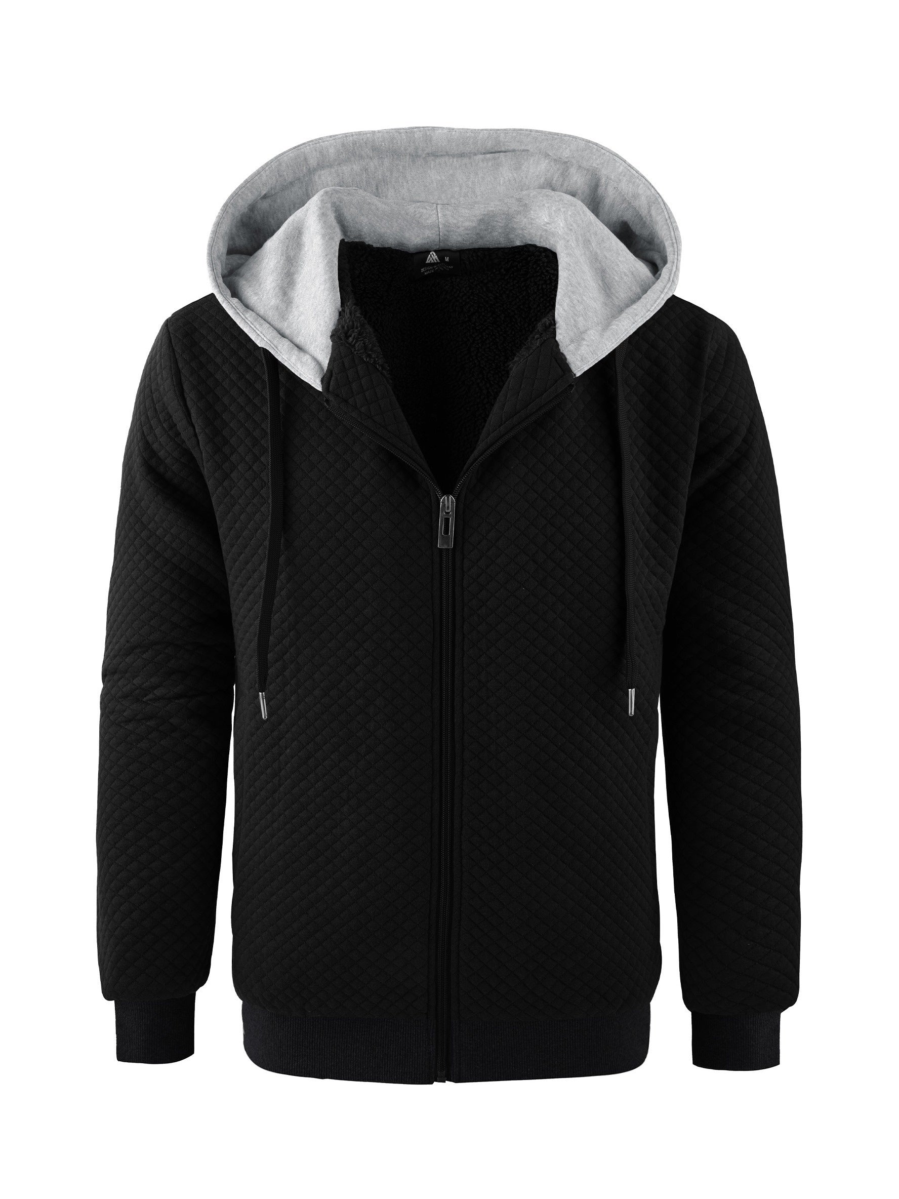 Sherpa lined hoodie with fur