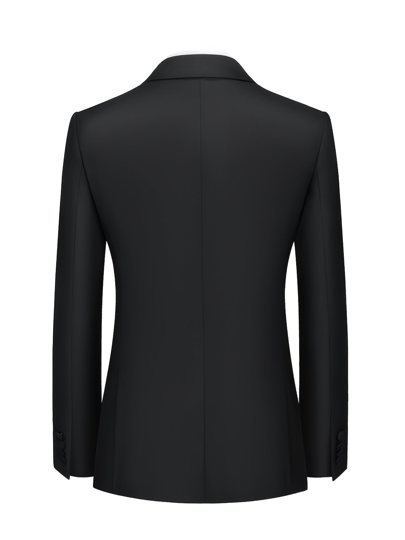 Black men's blazer with V-neck