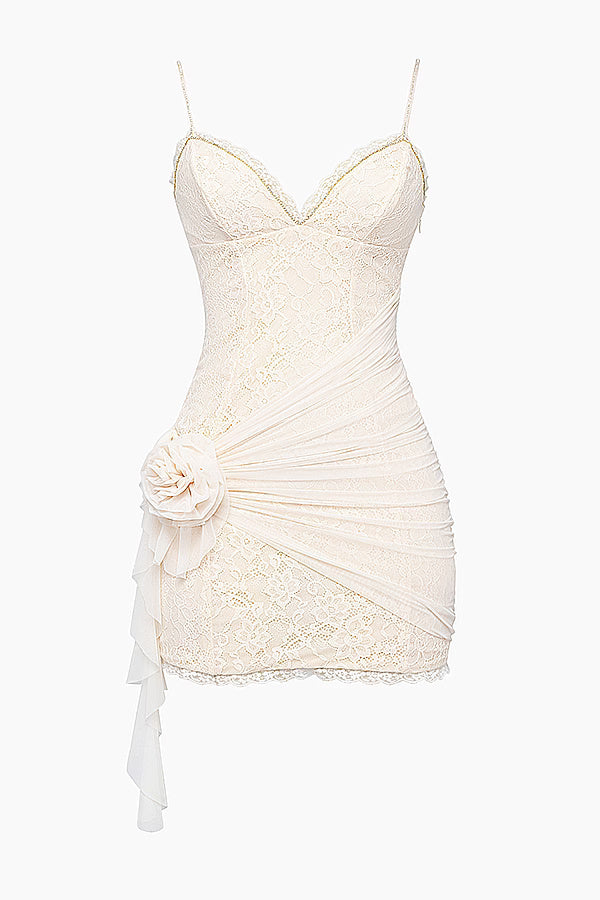 Mistress White Lace Mini Dress