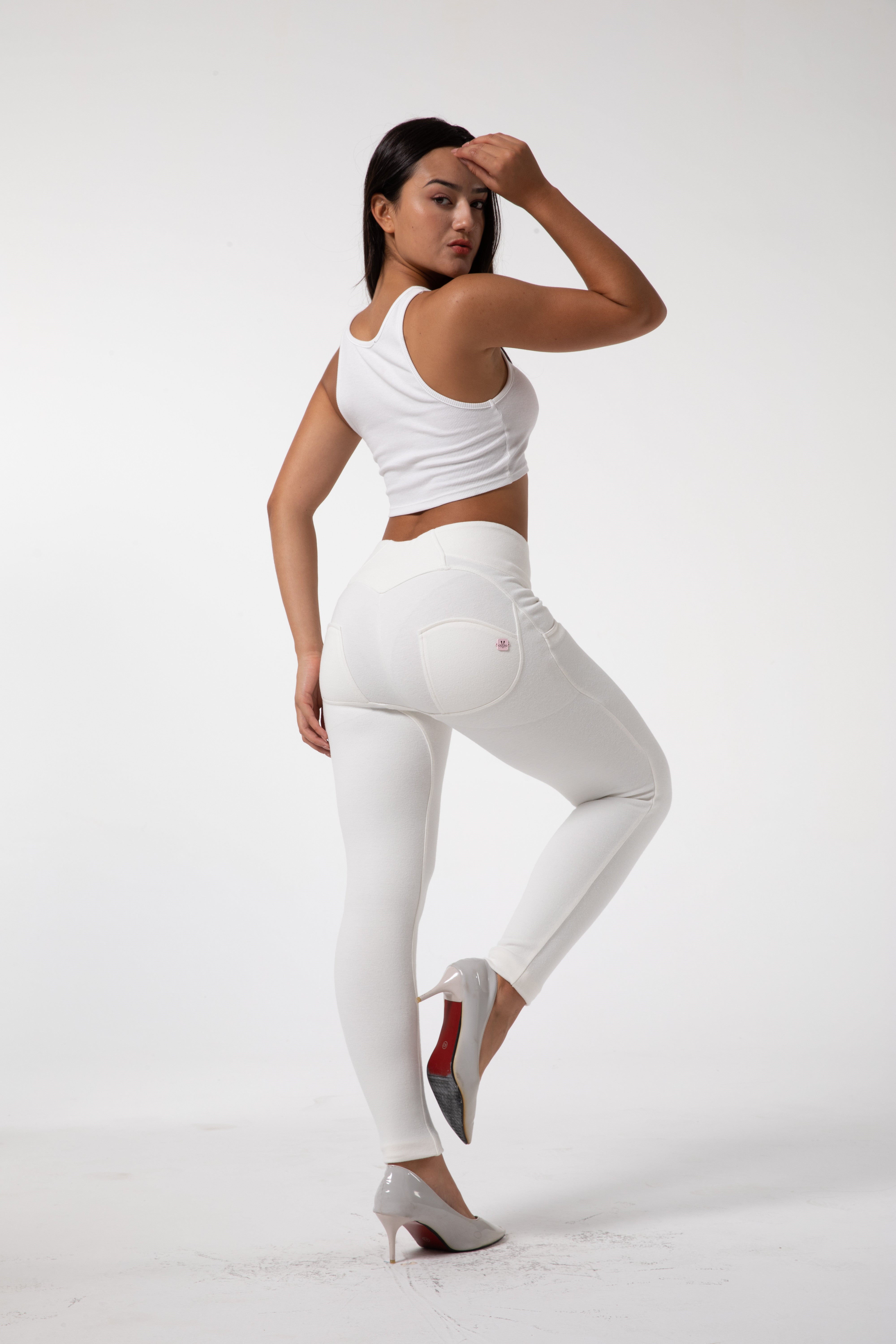 Tight high waist White leggings