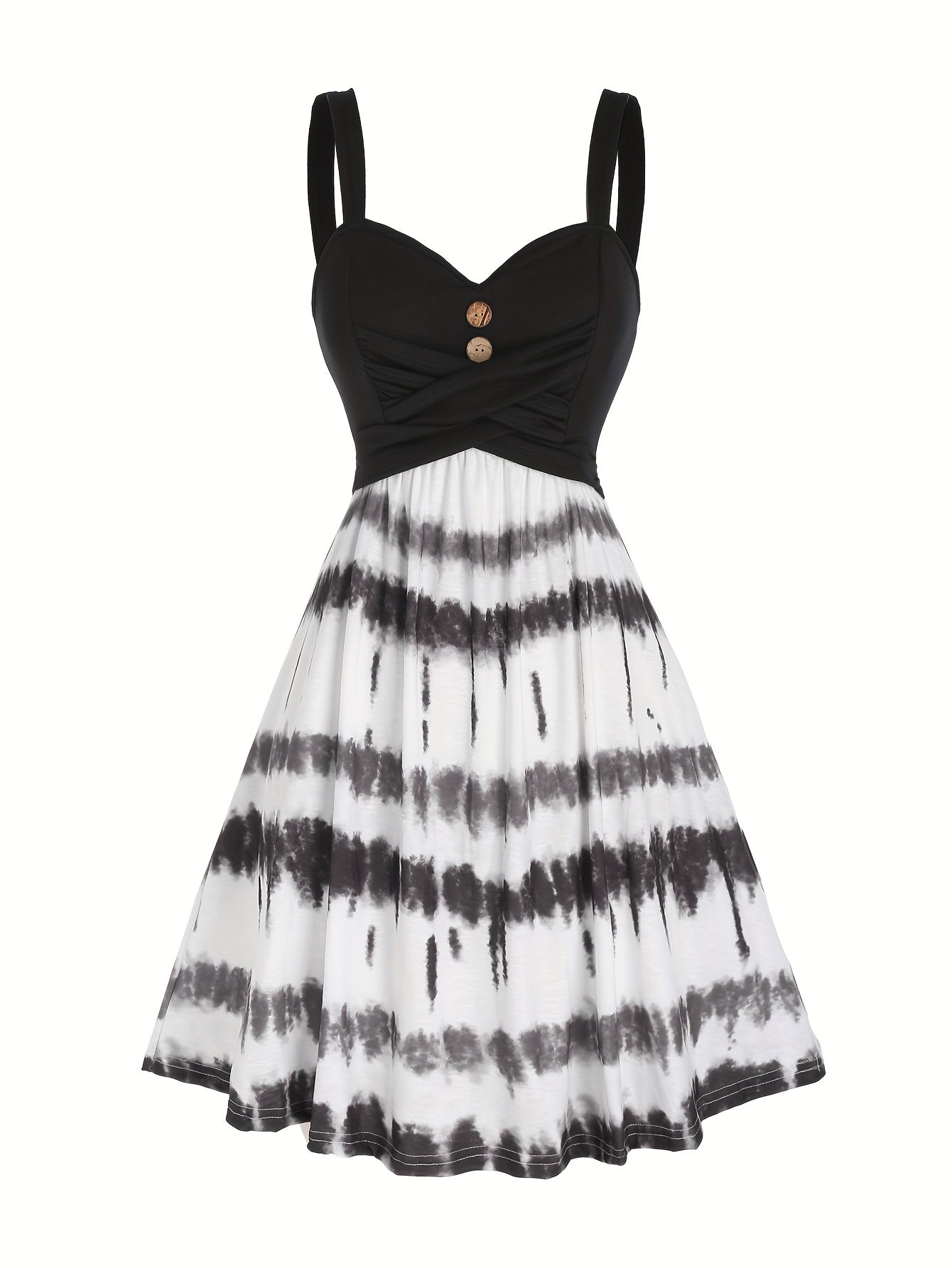 Dress with tie dye print