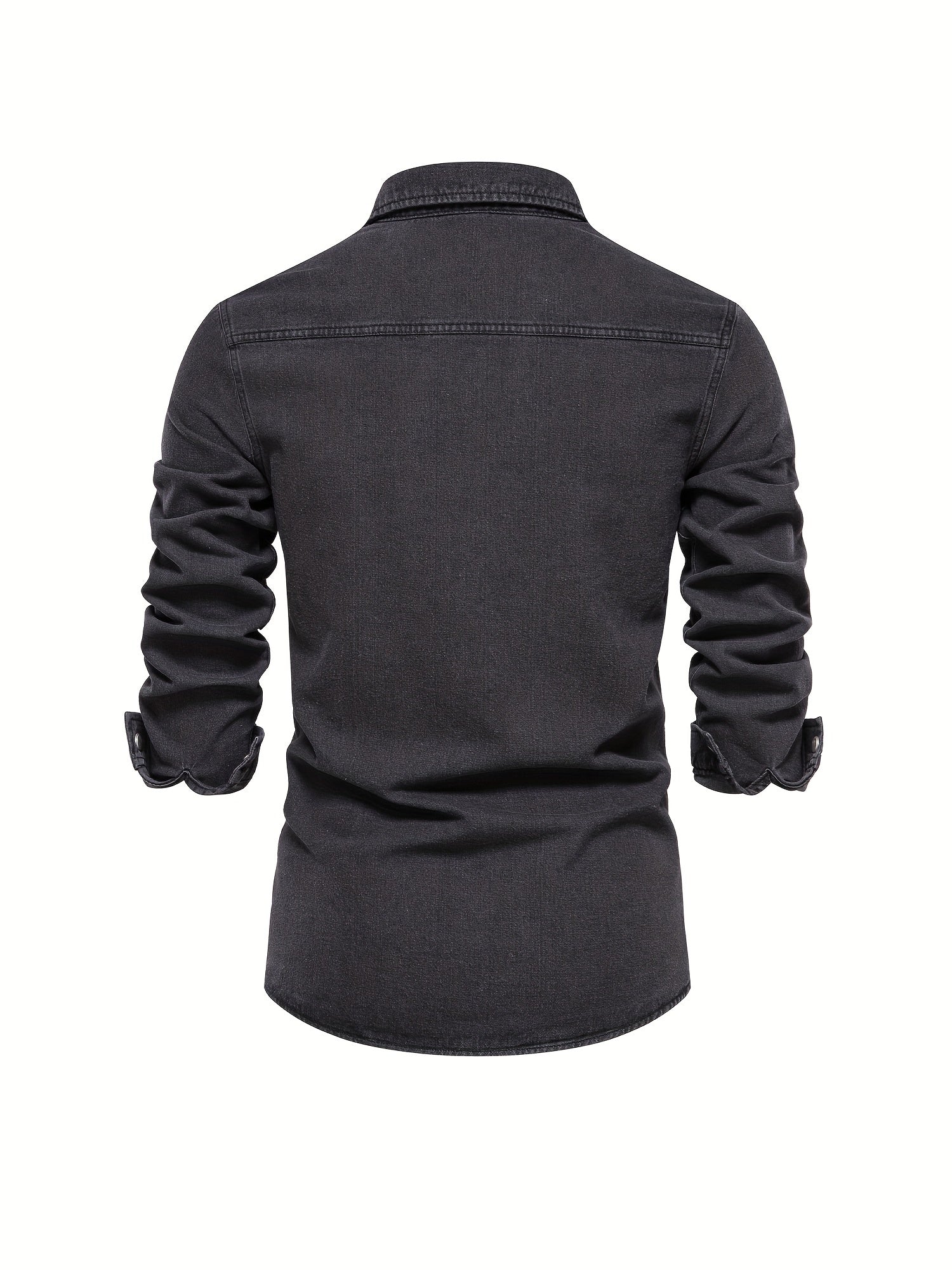 Long sleeve denim shirt for men