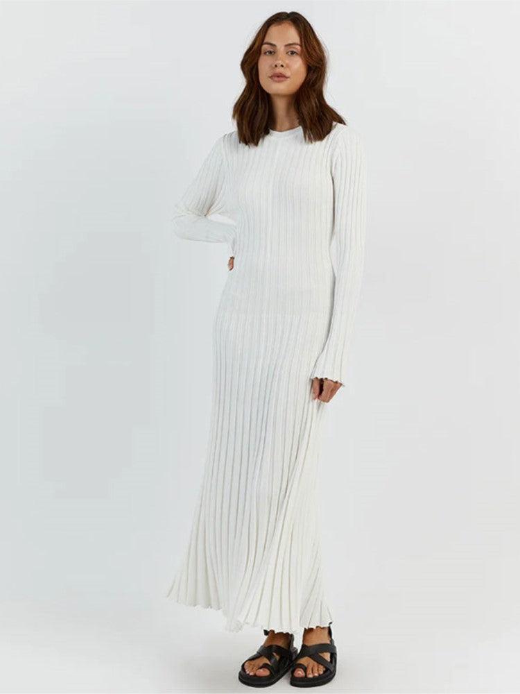 Knitted long dress