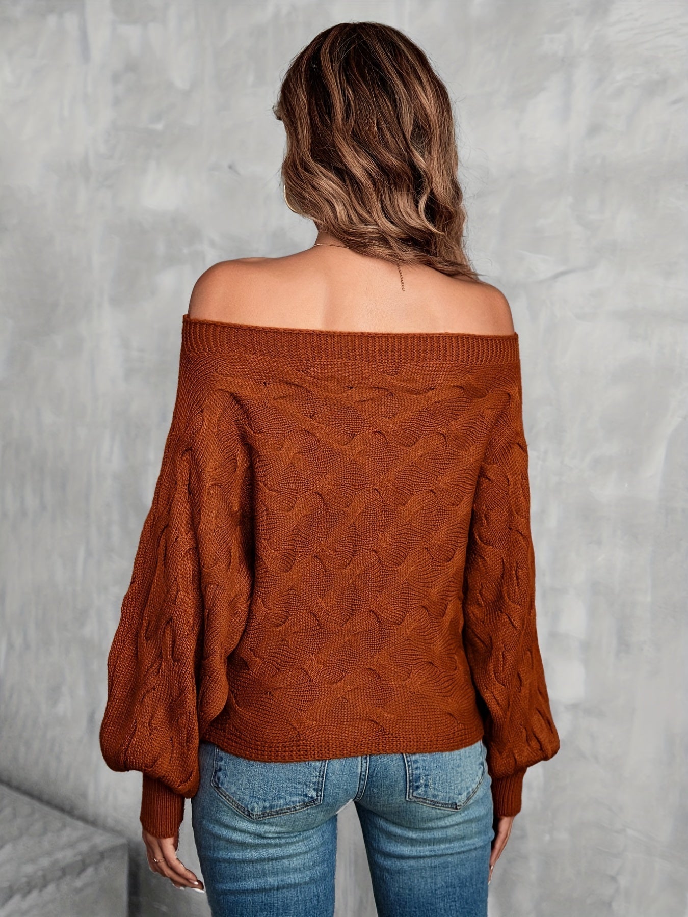 Off shoulder sweater