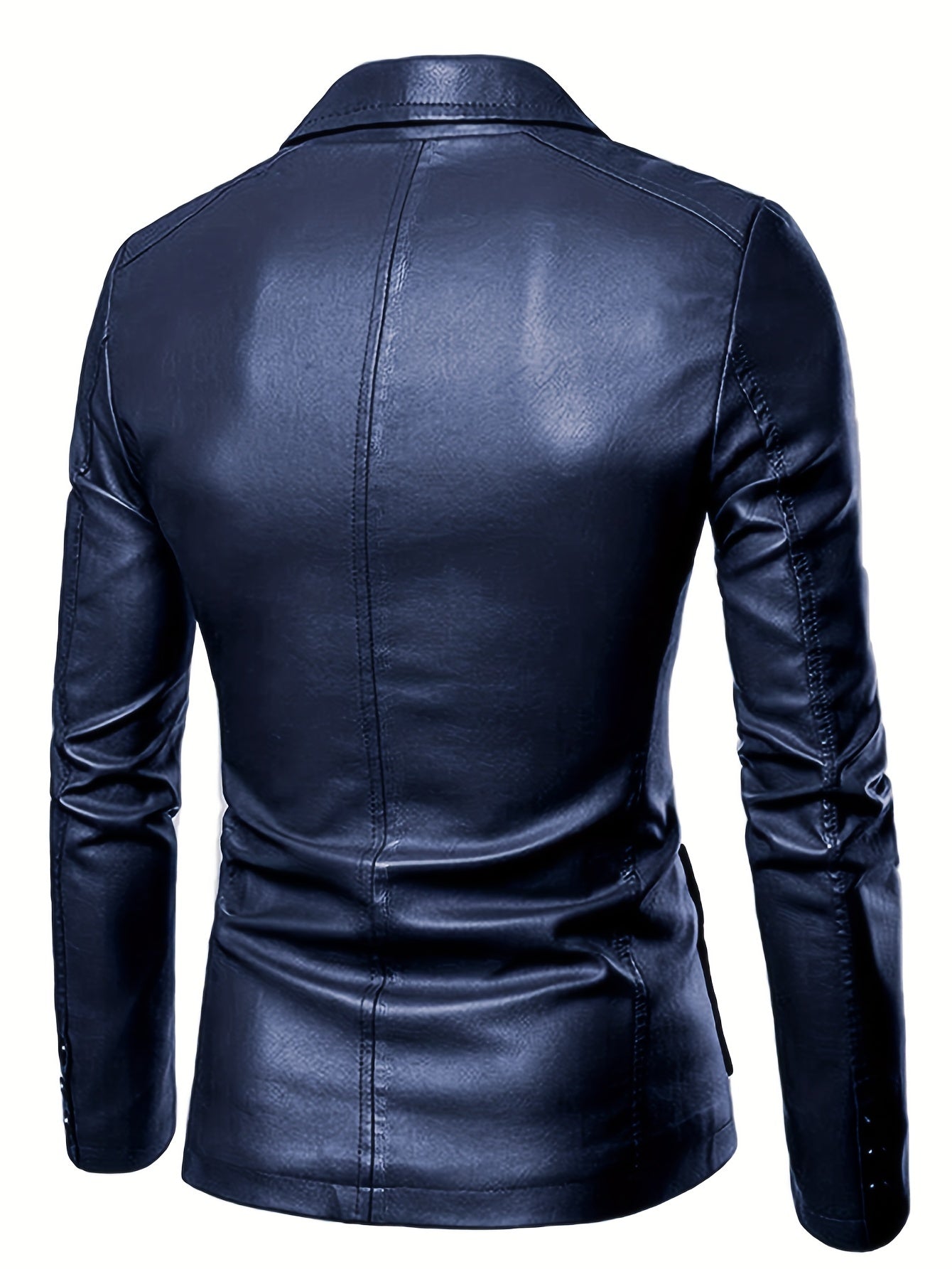 Leather blazer for men