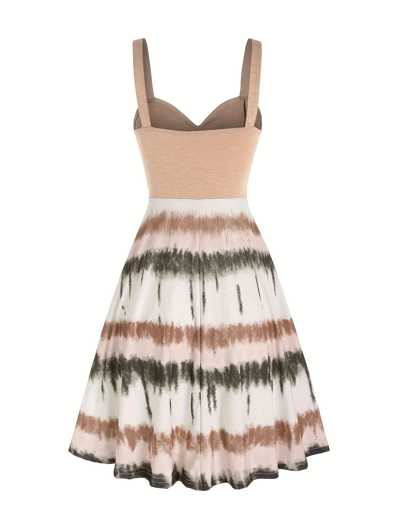 Dress with tie dye print