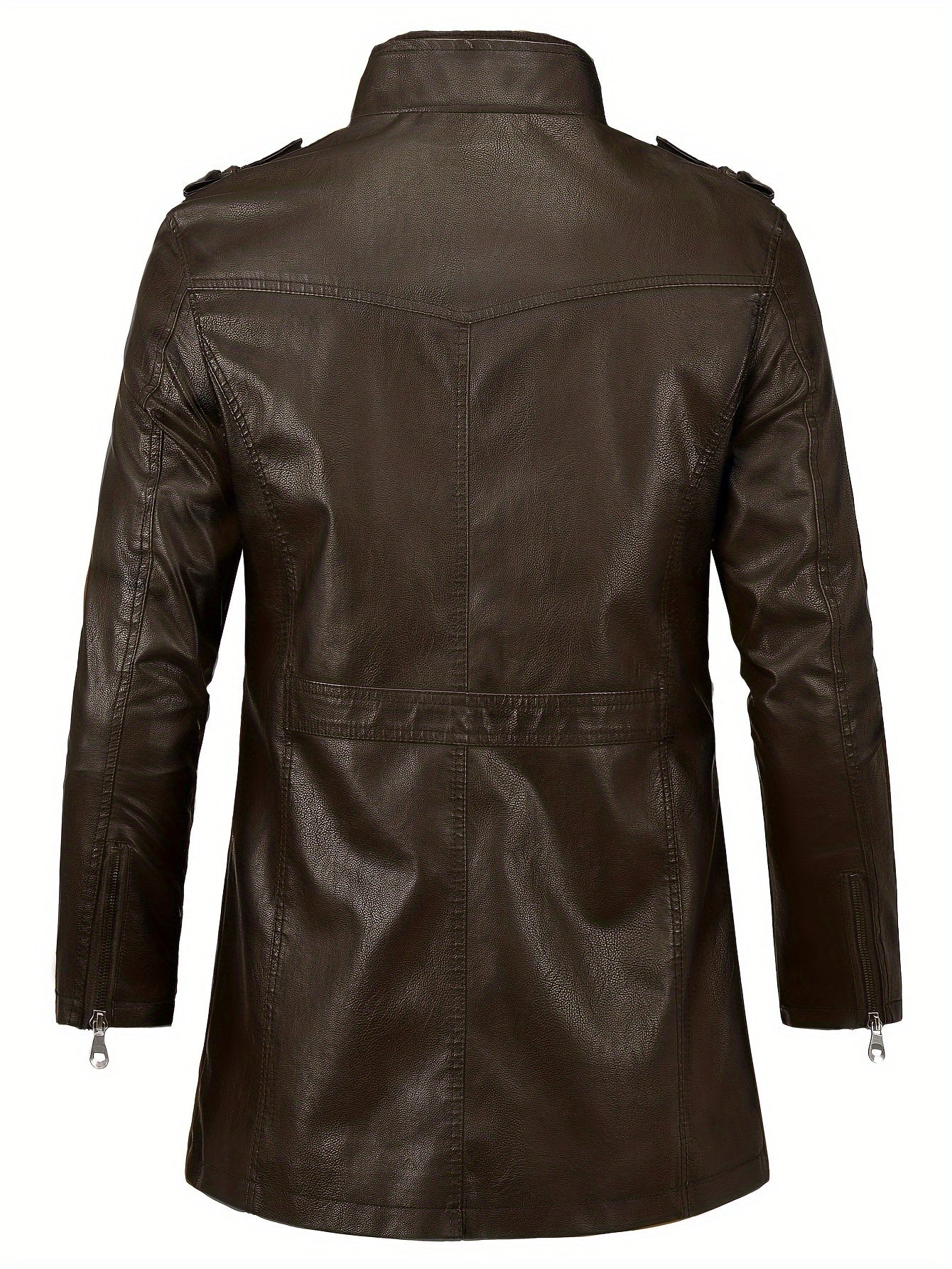 casual leather jacket for men