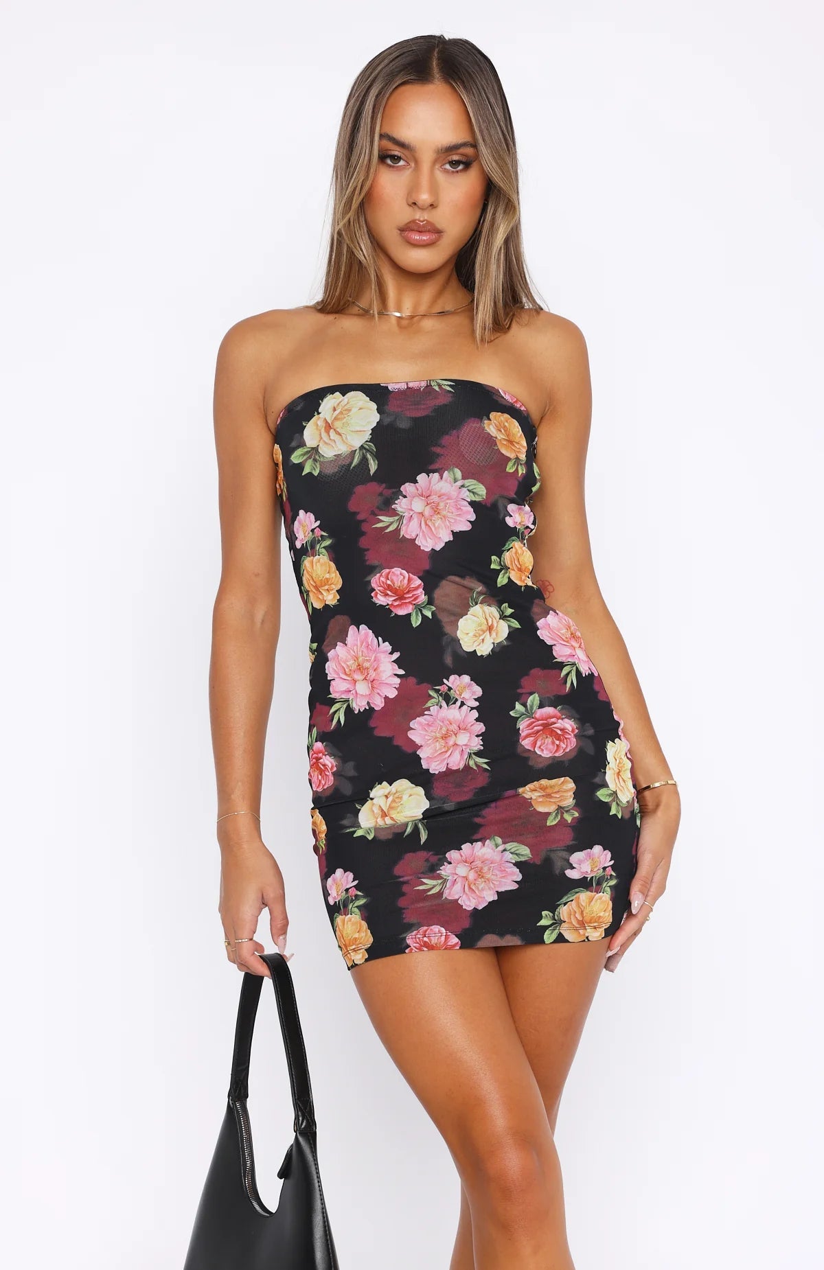 Classy Strapless Mini Dress