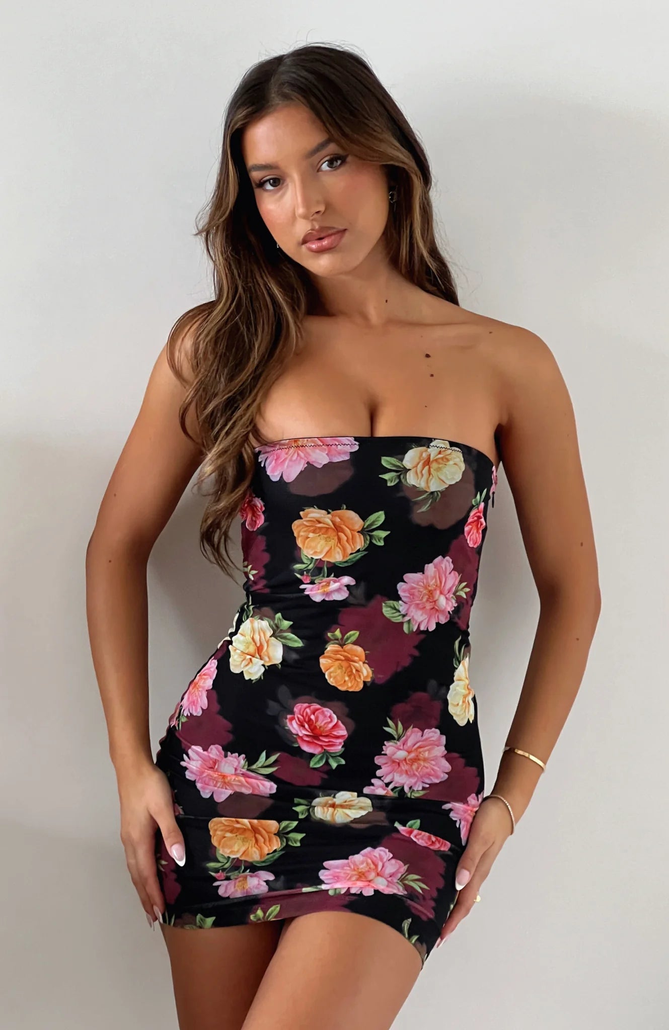 Classy Strapless Mini Dress