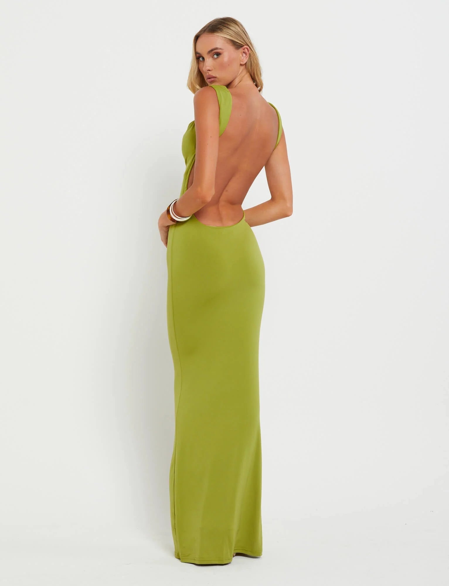 Backless Bodycon Maxi Dress