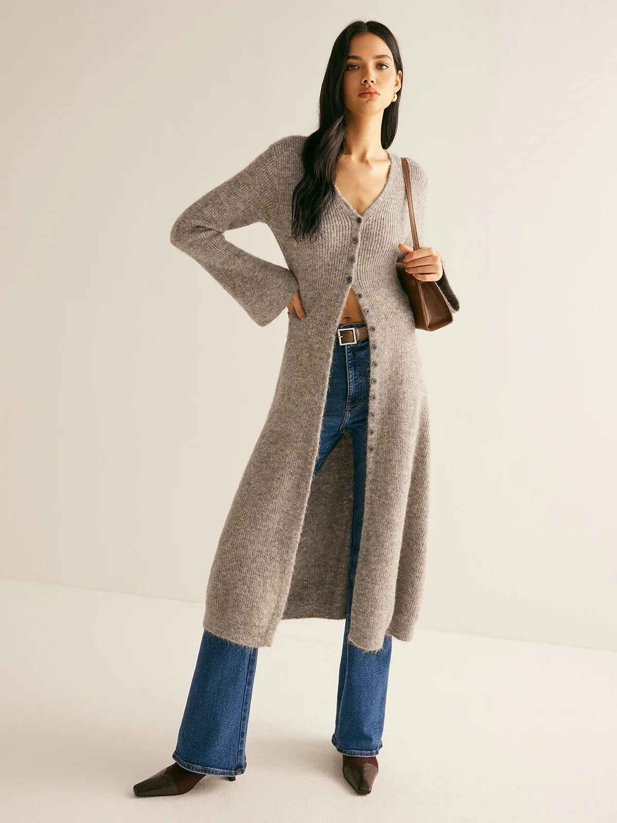 French Style Long Cardigan