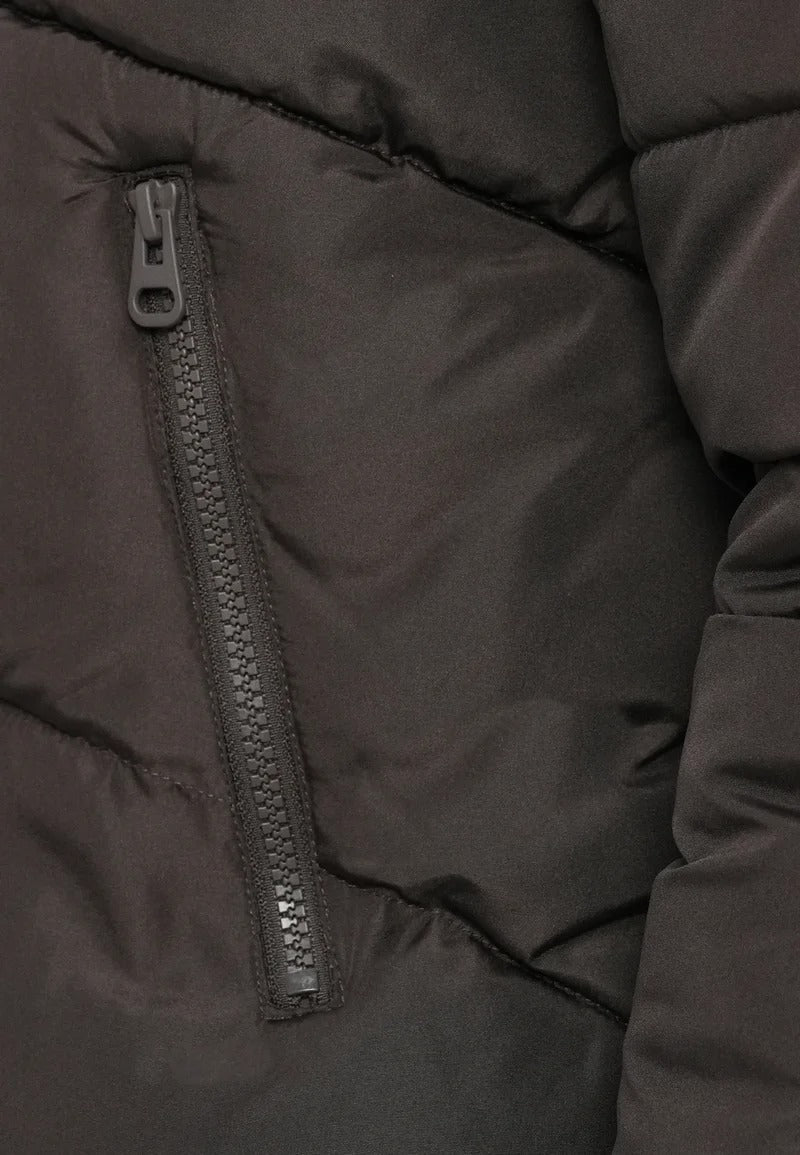 Short Black Jacket with Hood