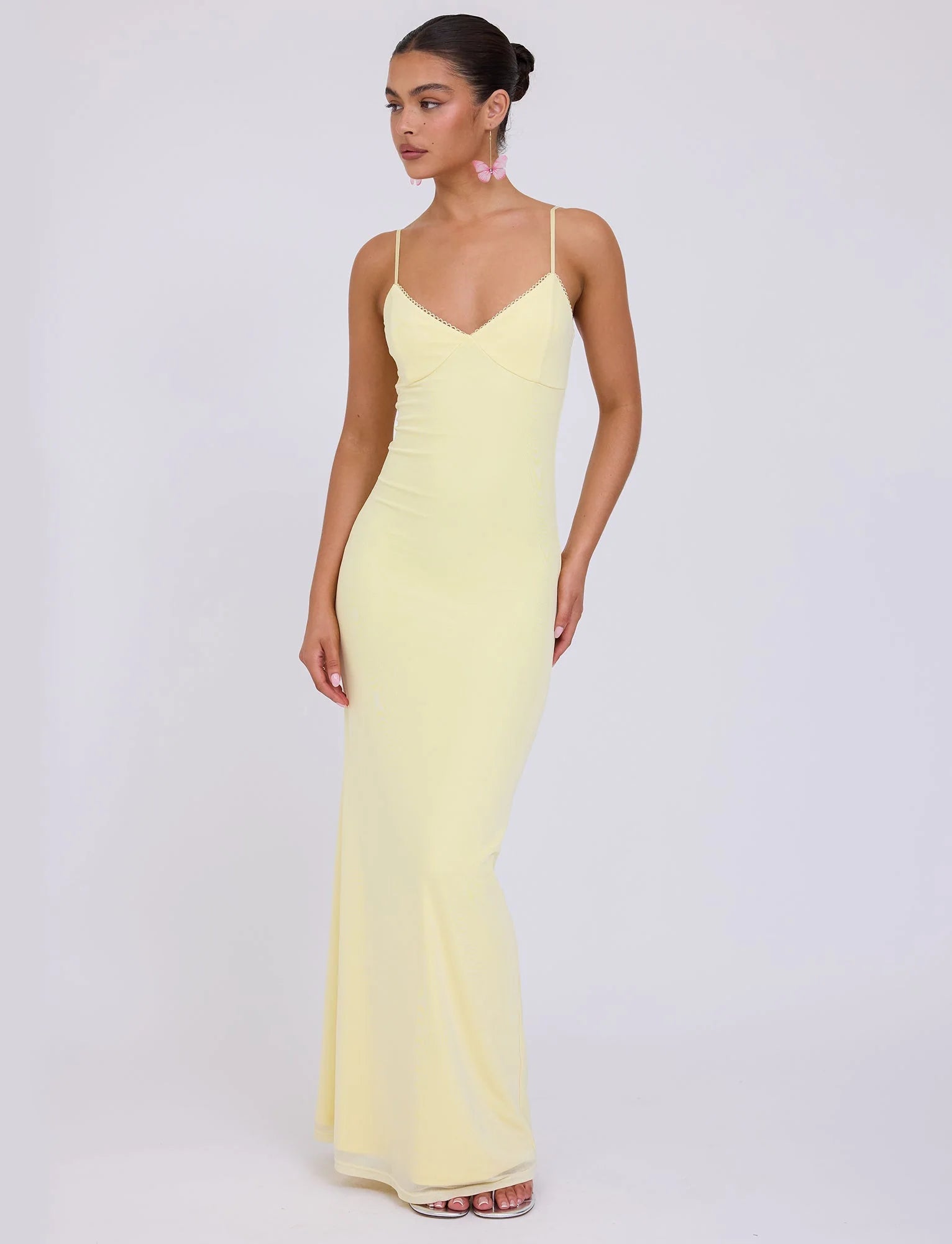 Spaghetti Straps V-Neck Maxi Dress