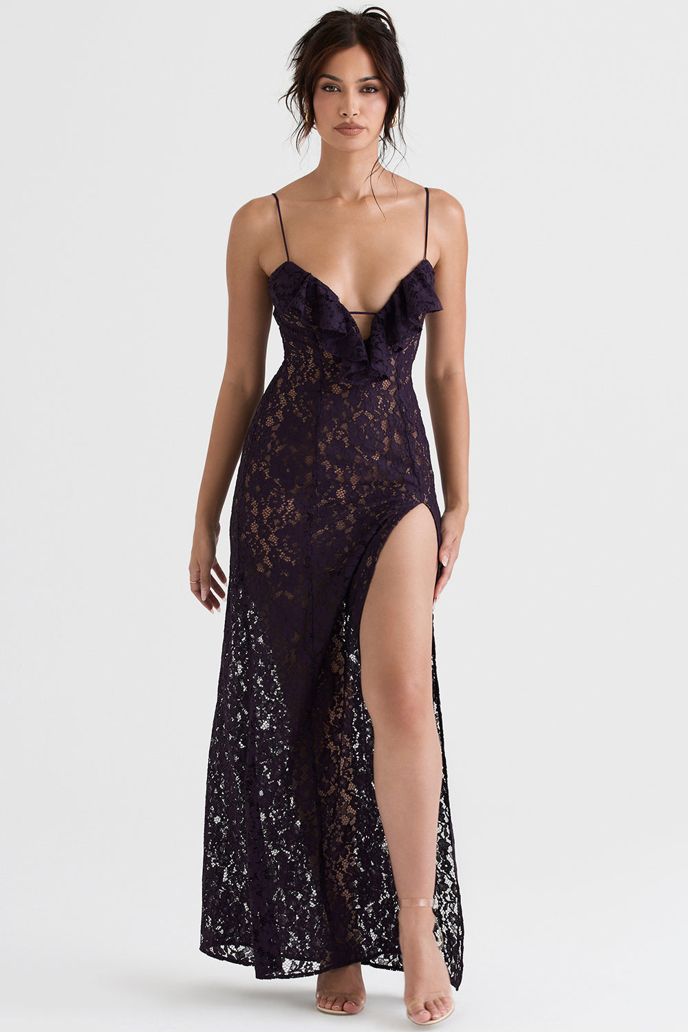 Nightshade lace maxi dress