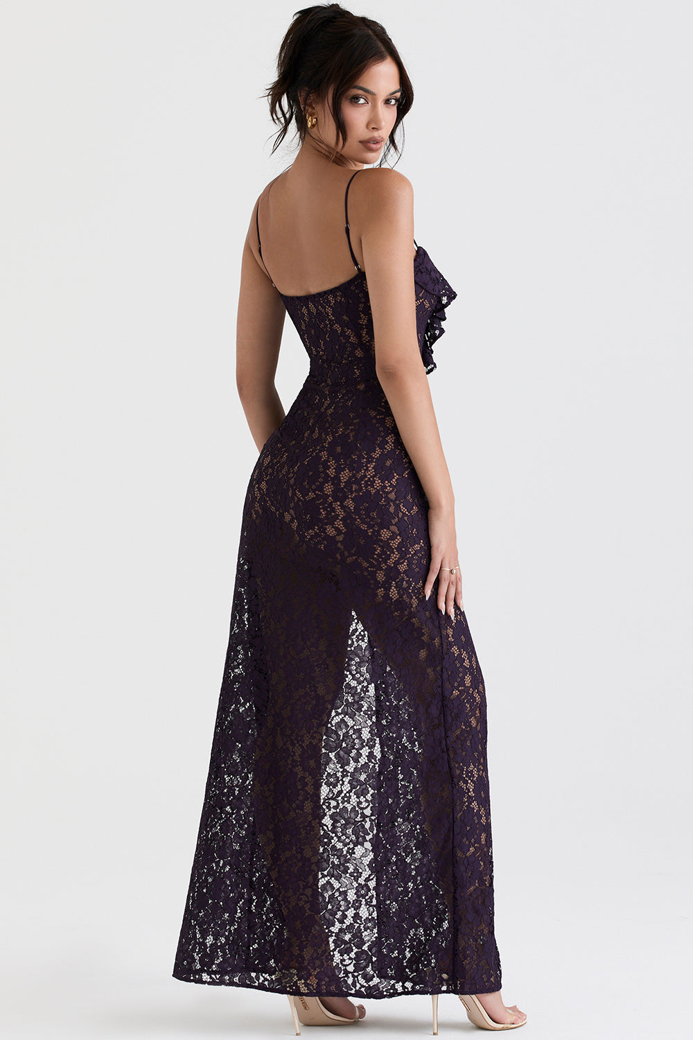 Nightshade lace maxi dress