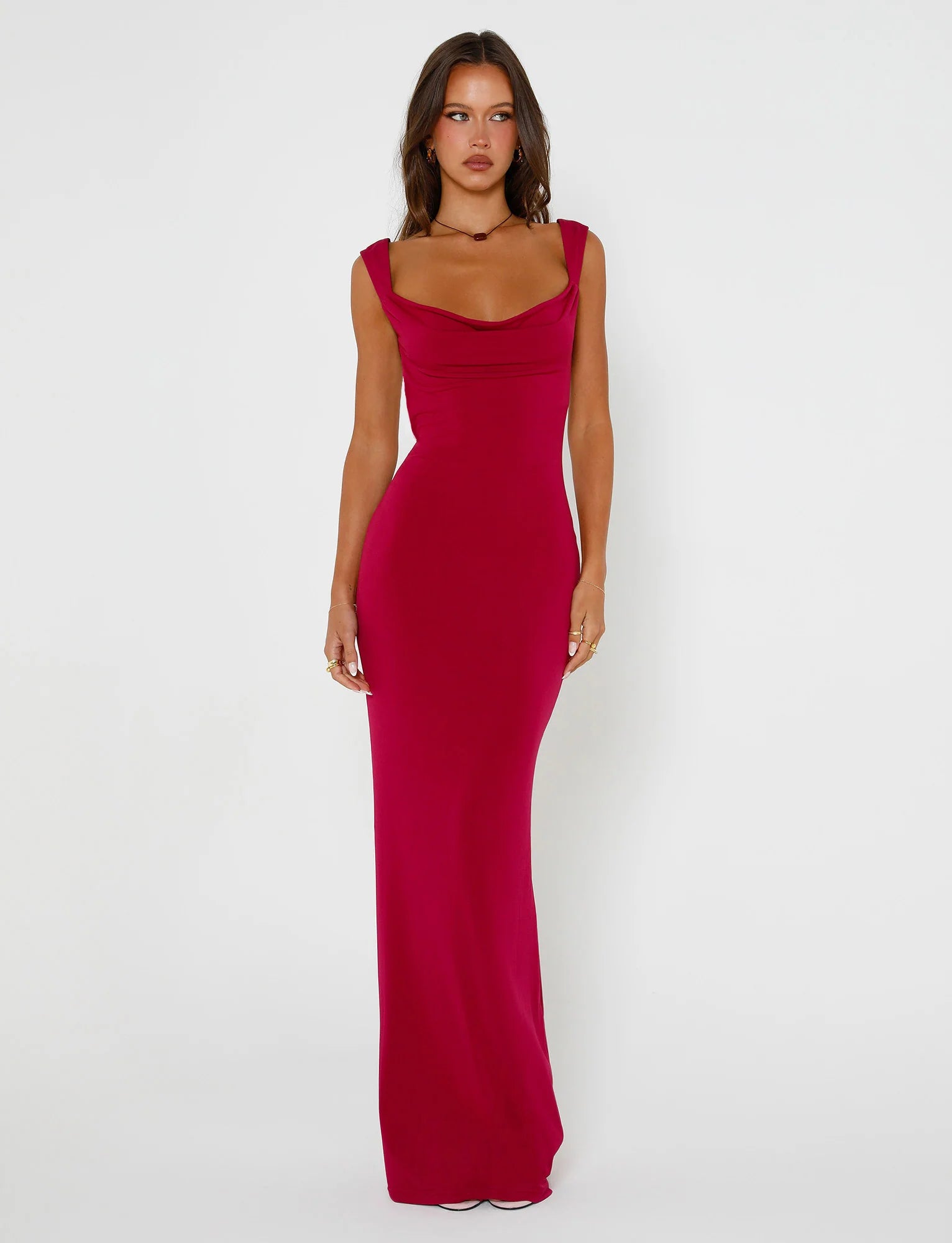 Back Bow Bodycon Maxi Dress