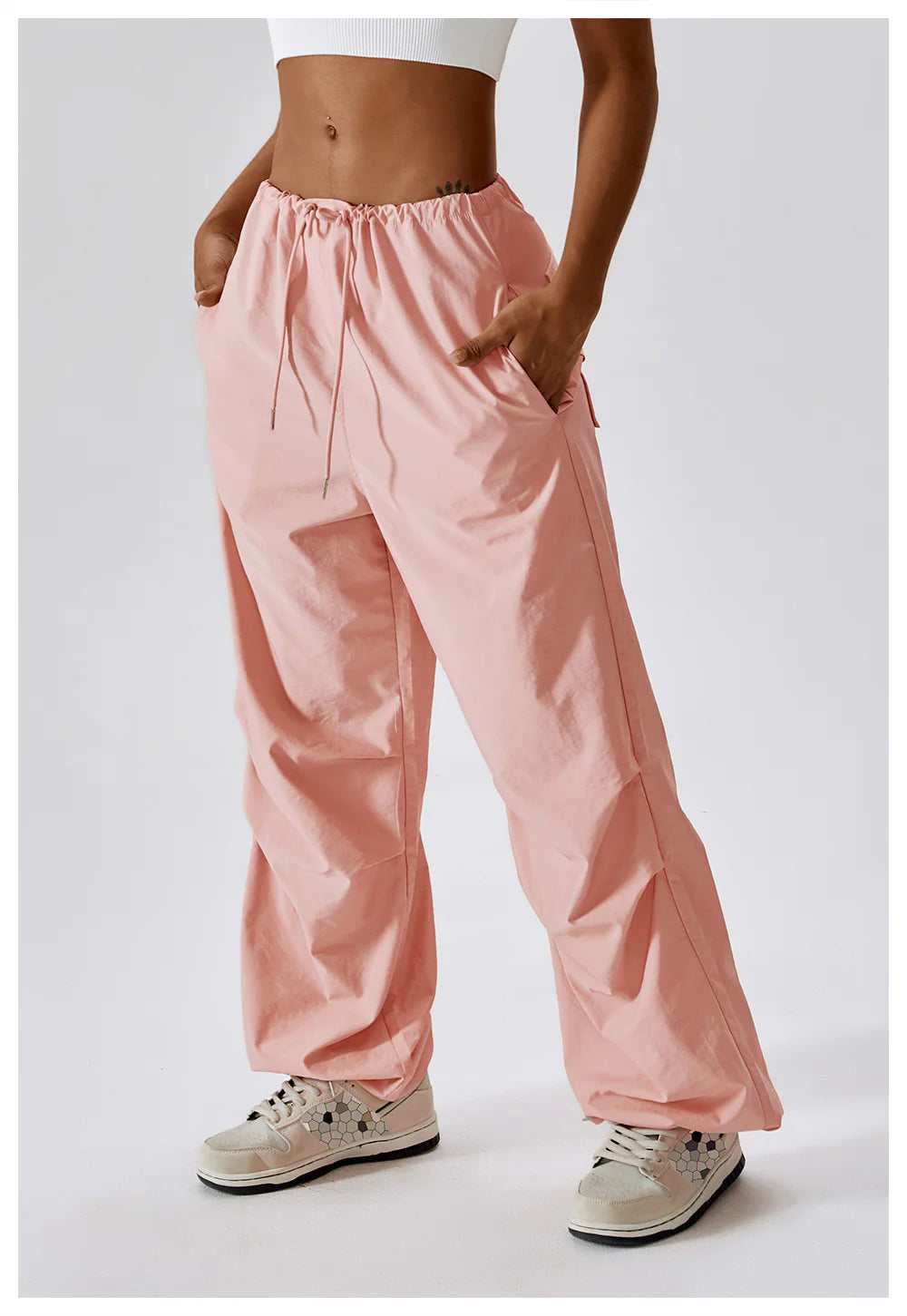 High Waist Parachute Pants