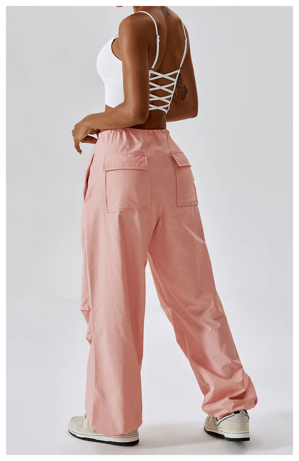 High Waist Parachute Pants