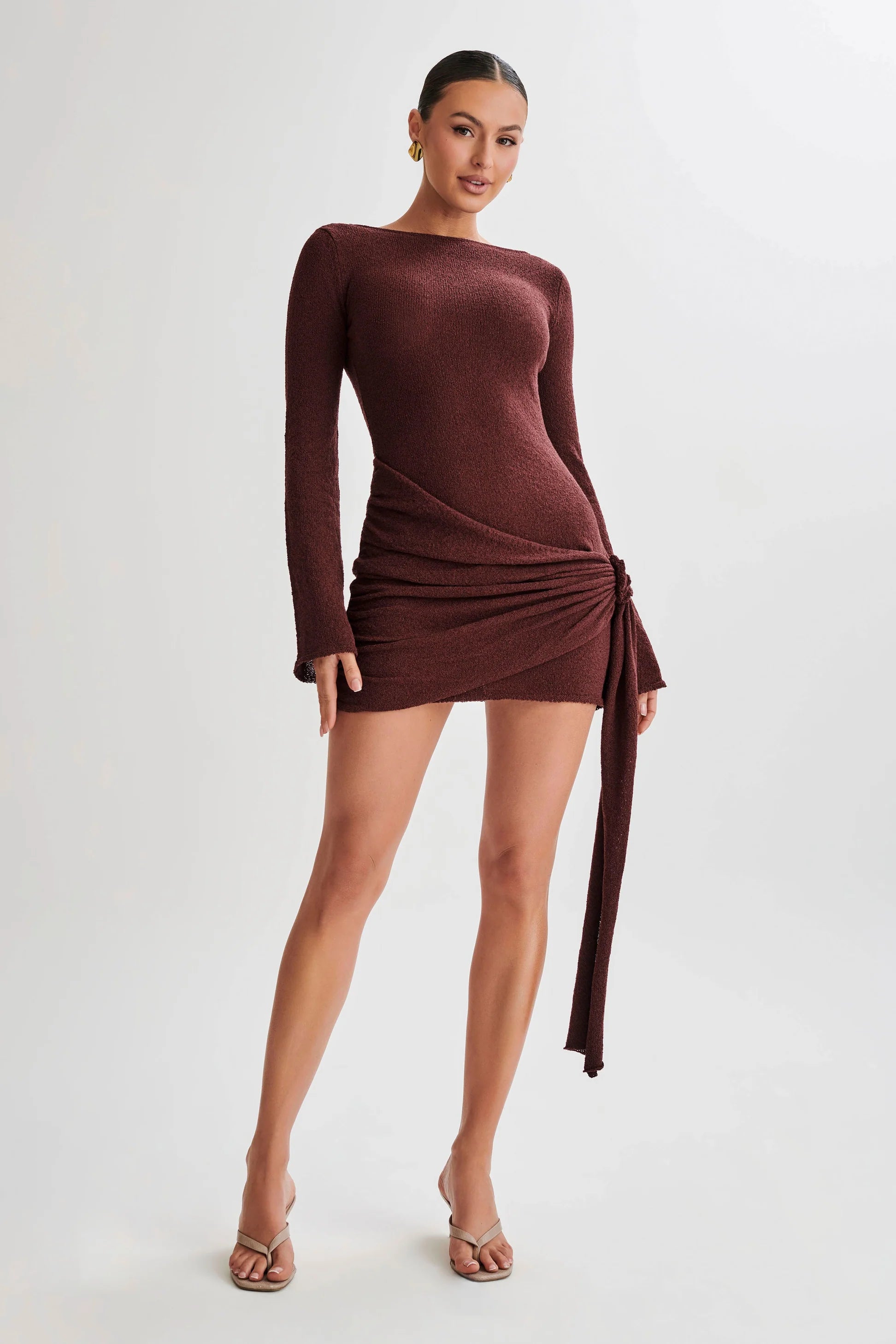 Long Sleeve Knit Mini Dress