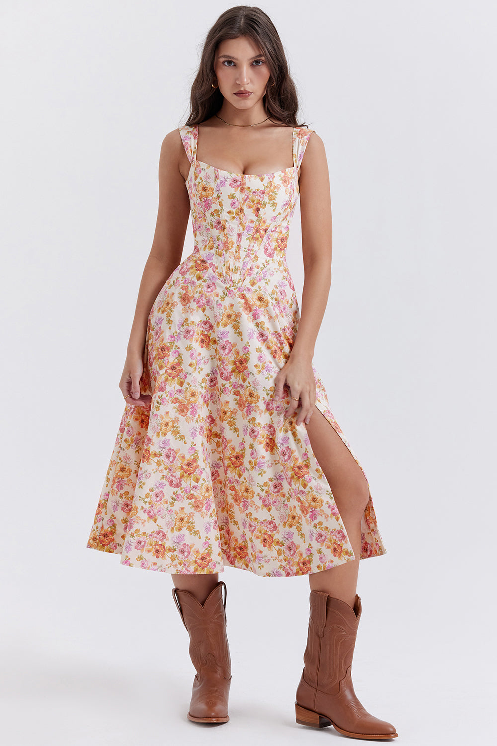 Floral midi sundress