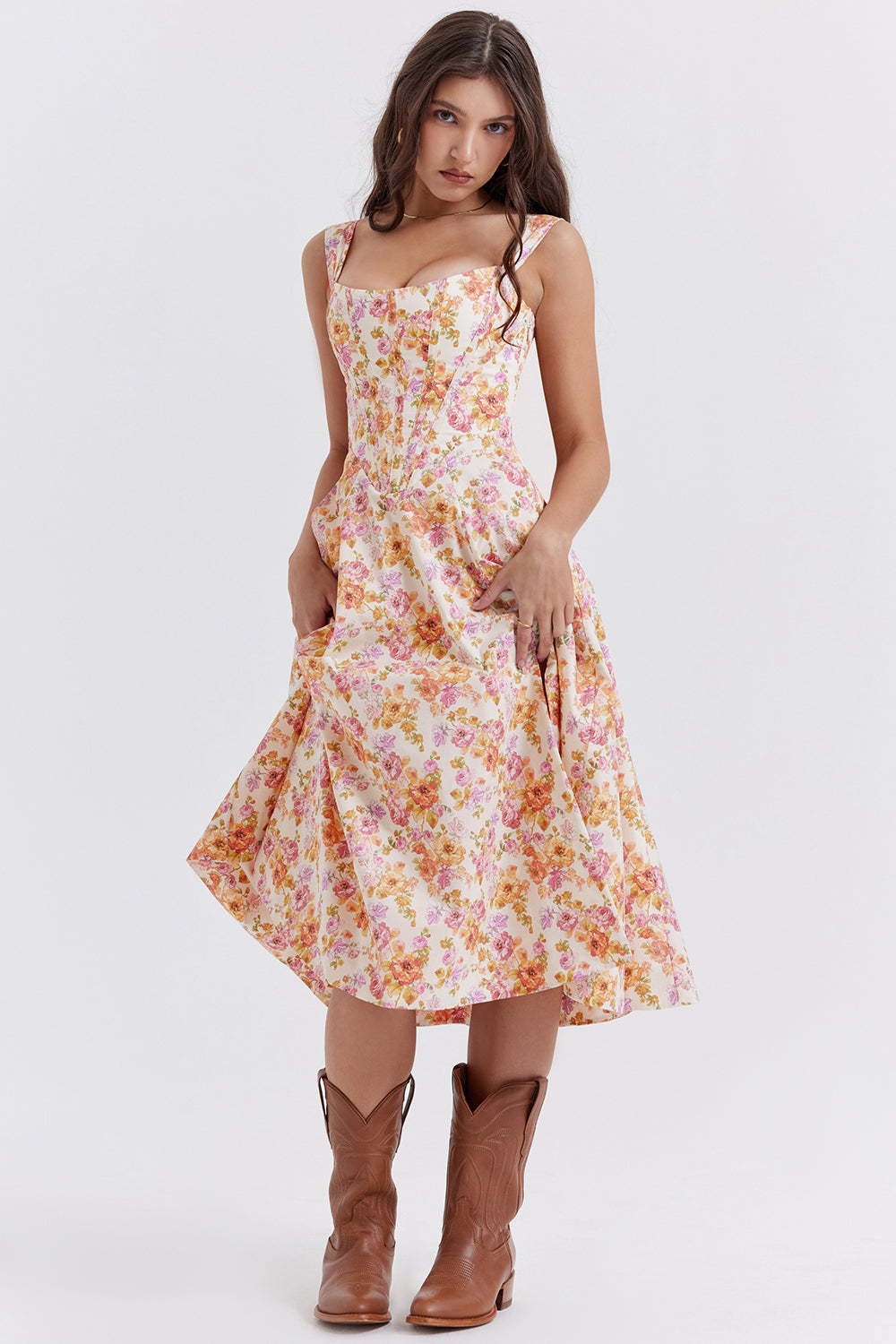 Floral midi sundress