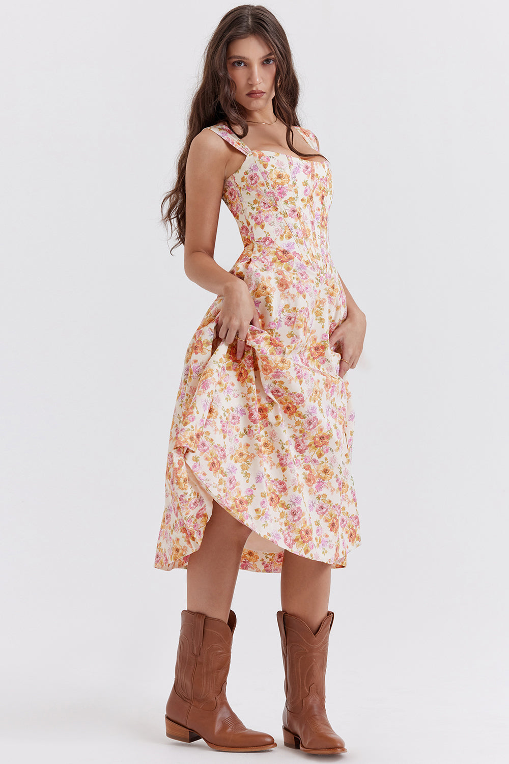 Floral midi sundress