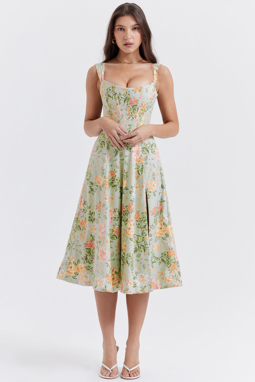 Floral midi sundress