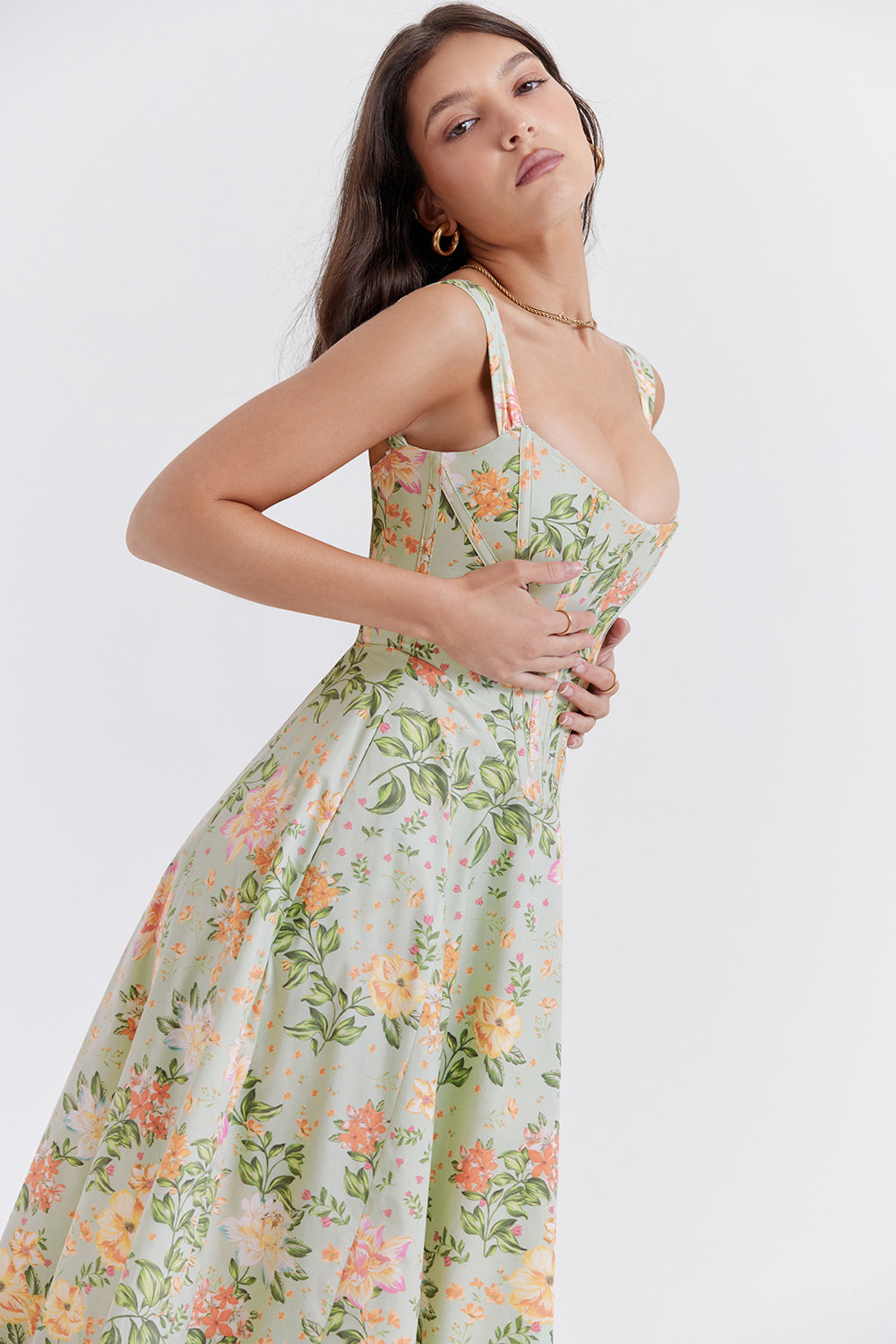 Floral midi sundress