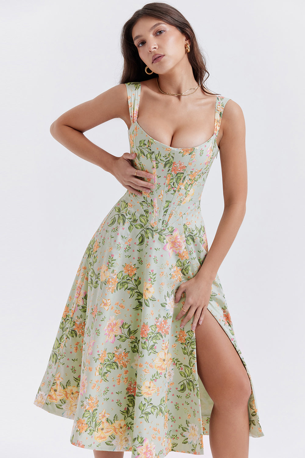 Floral midi sundress