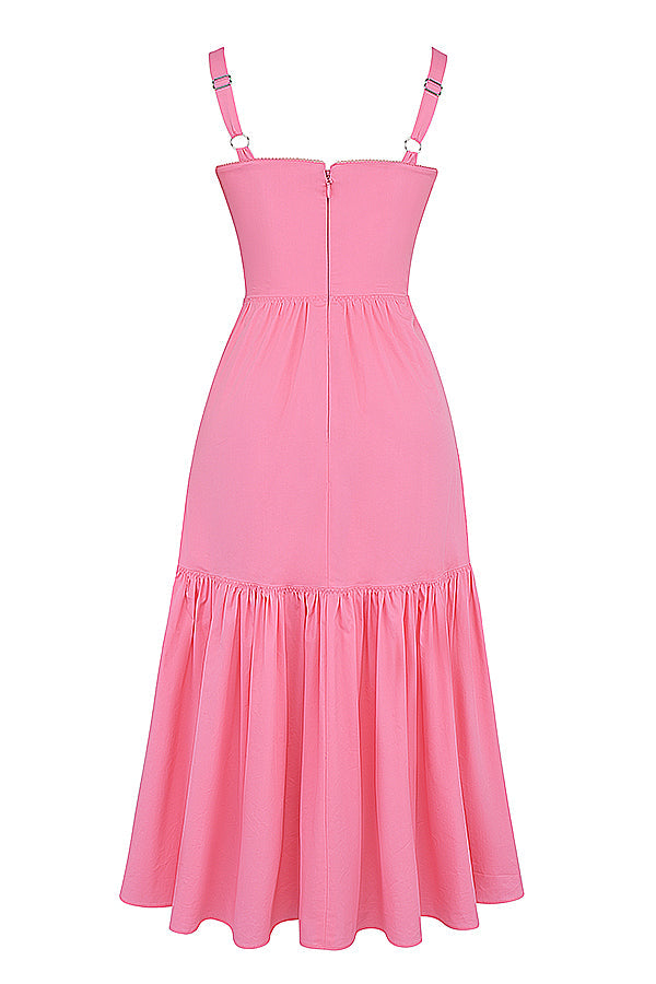 French Pink Midi Sundress