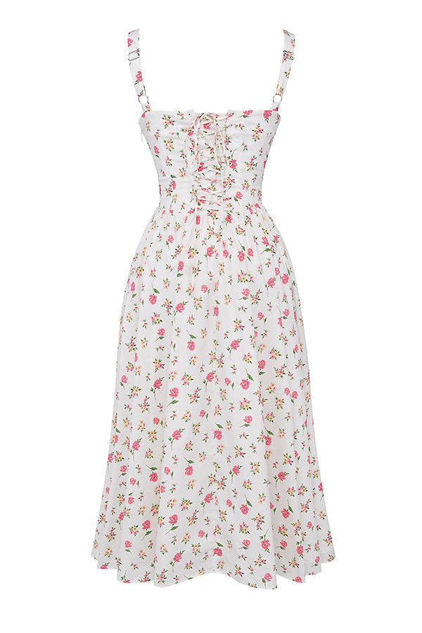 Midi sundress with flowers