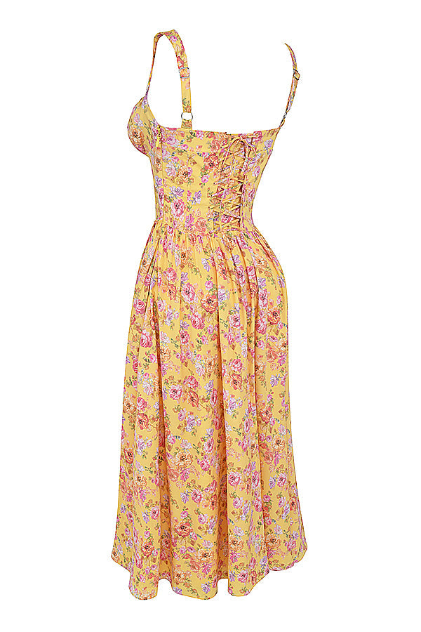 Midi sundress with flowers