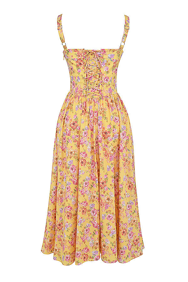 Midi sundress with flowers