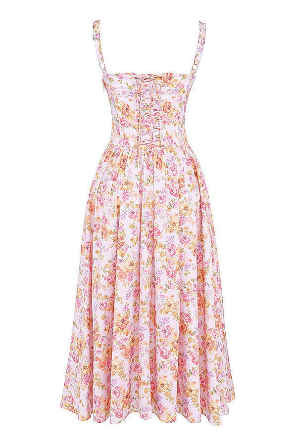 Midi sundress with flowers