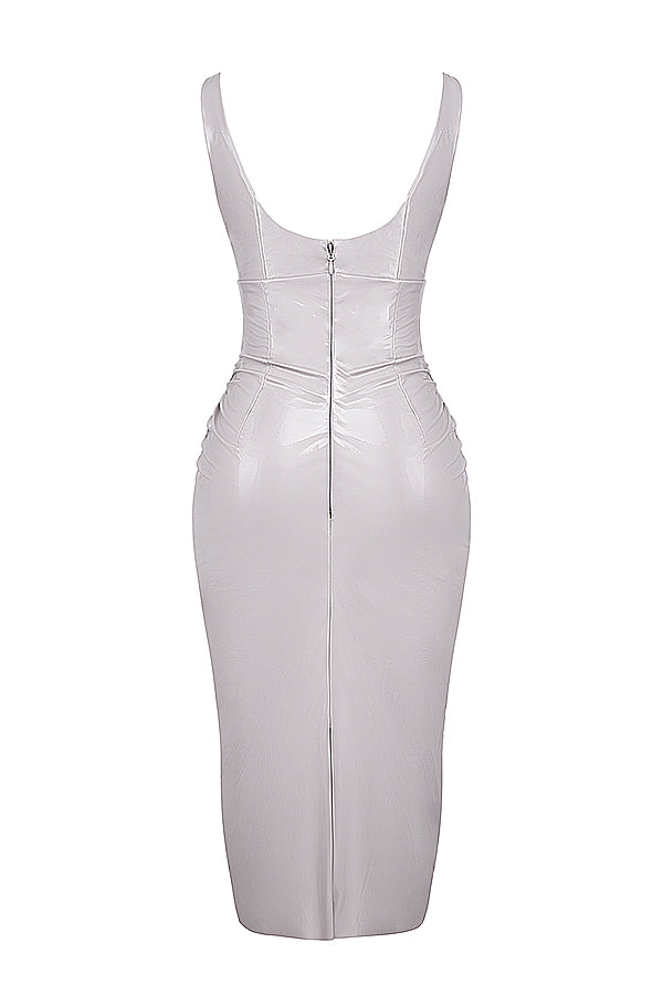 Vinyl midi dress from violet ice