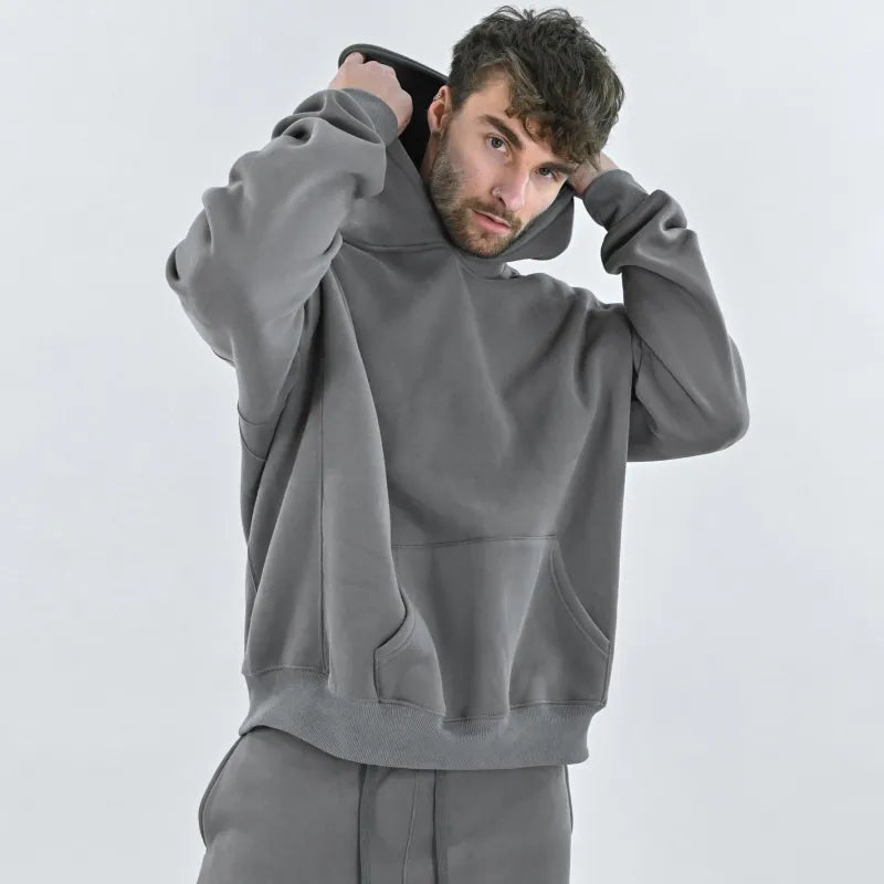 Oversized Hoodie In Gray