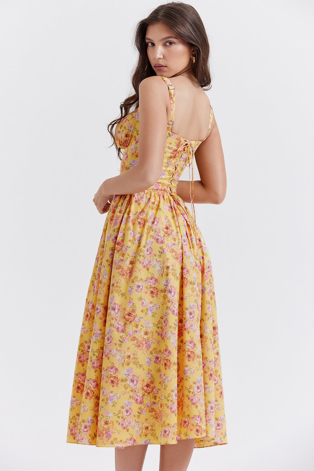 Midi sundress with flowers