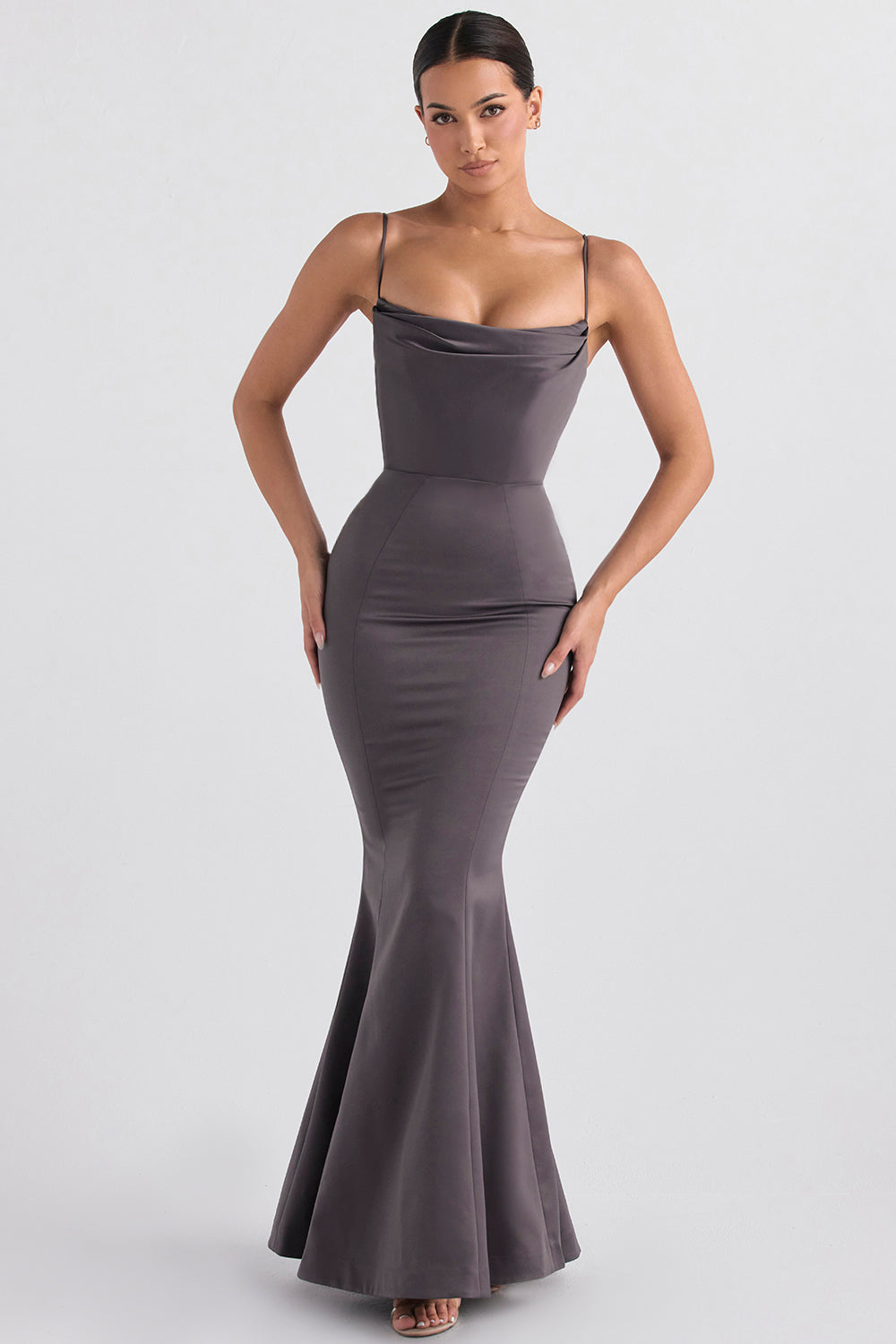 Satin Fishtail Dress